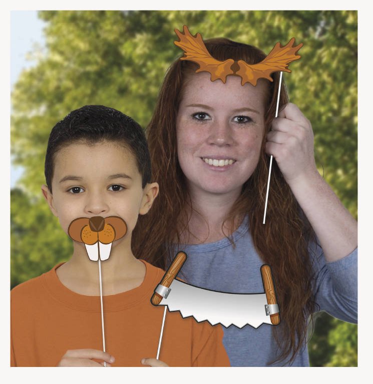 Set of 10 Lumberjack Party Props - Stesha Party