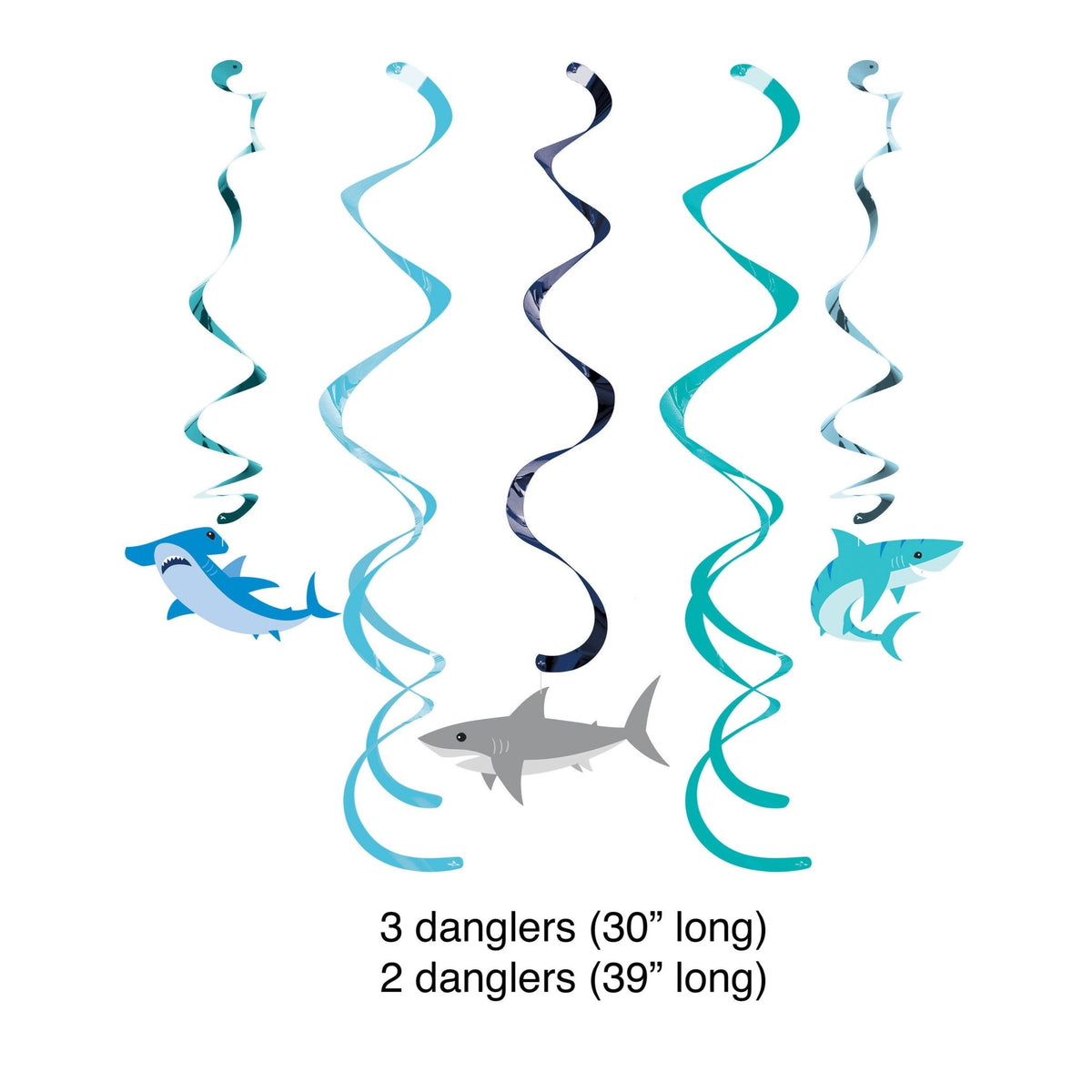 Shark Hanging Decorations - Stesha Party