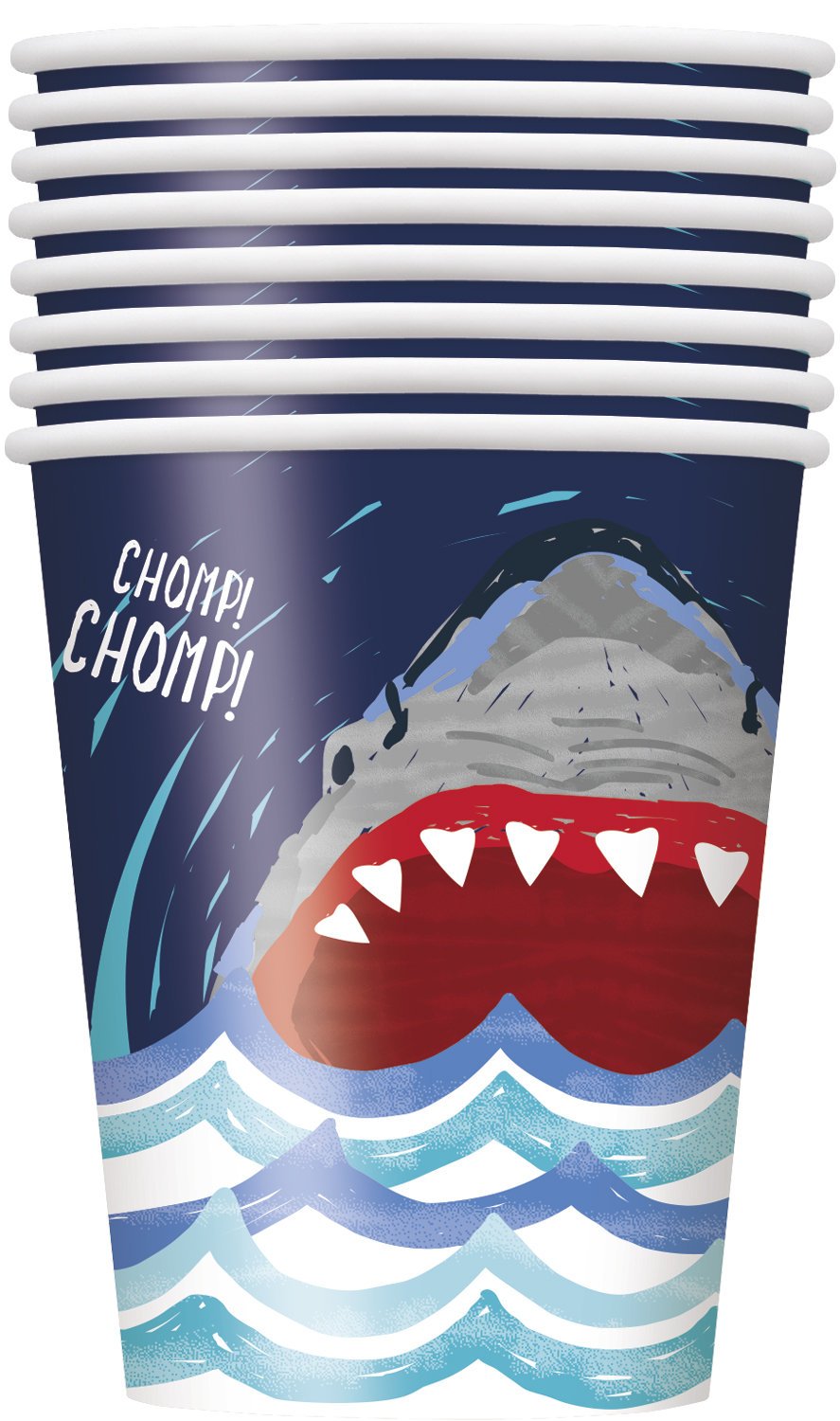 Shark Party Paper Cups - Stesha Party