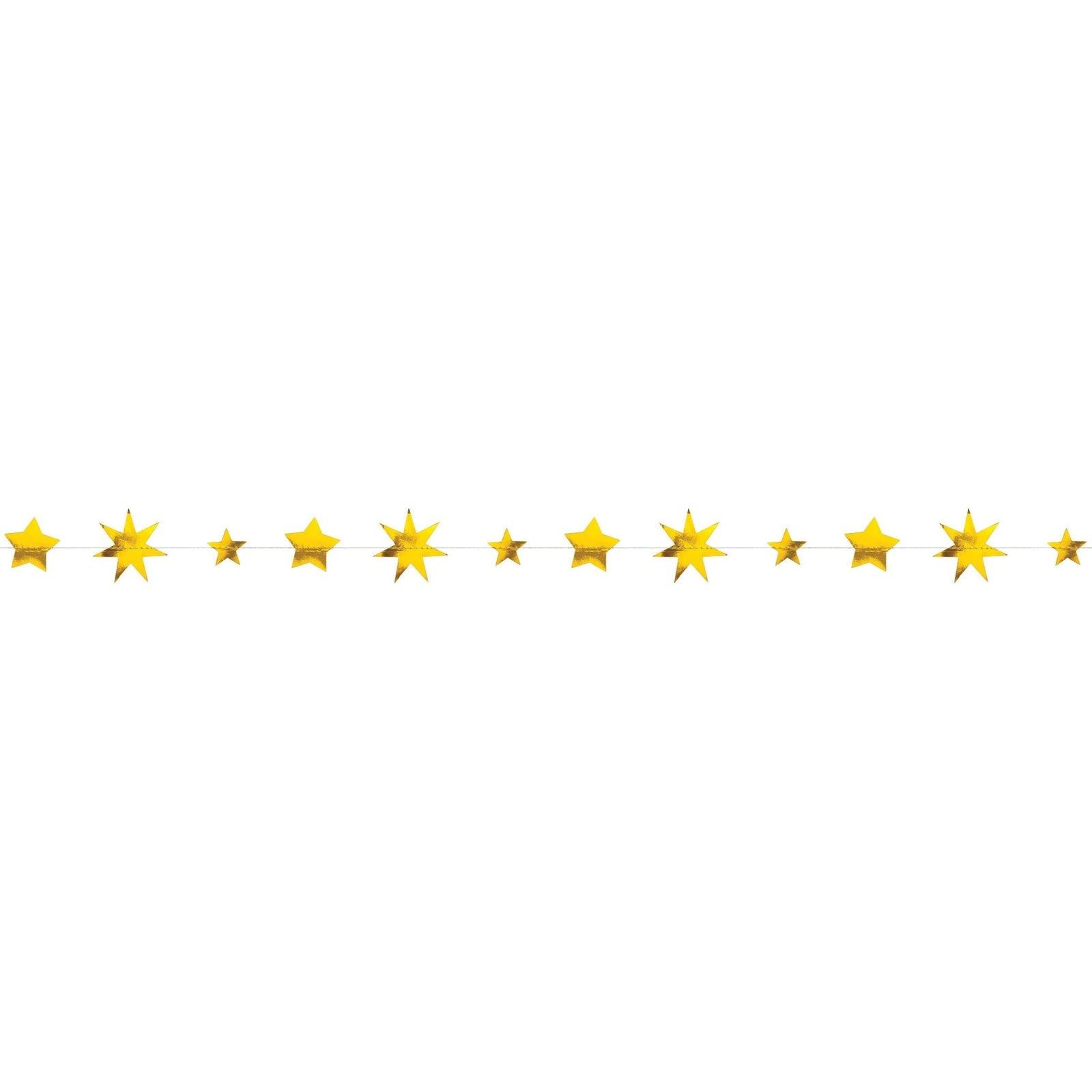 Shiny Gold Star Party Banner - Stesha Party