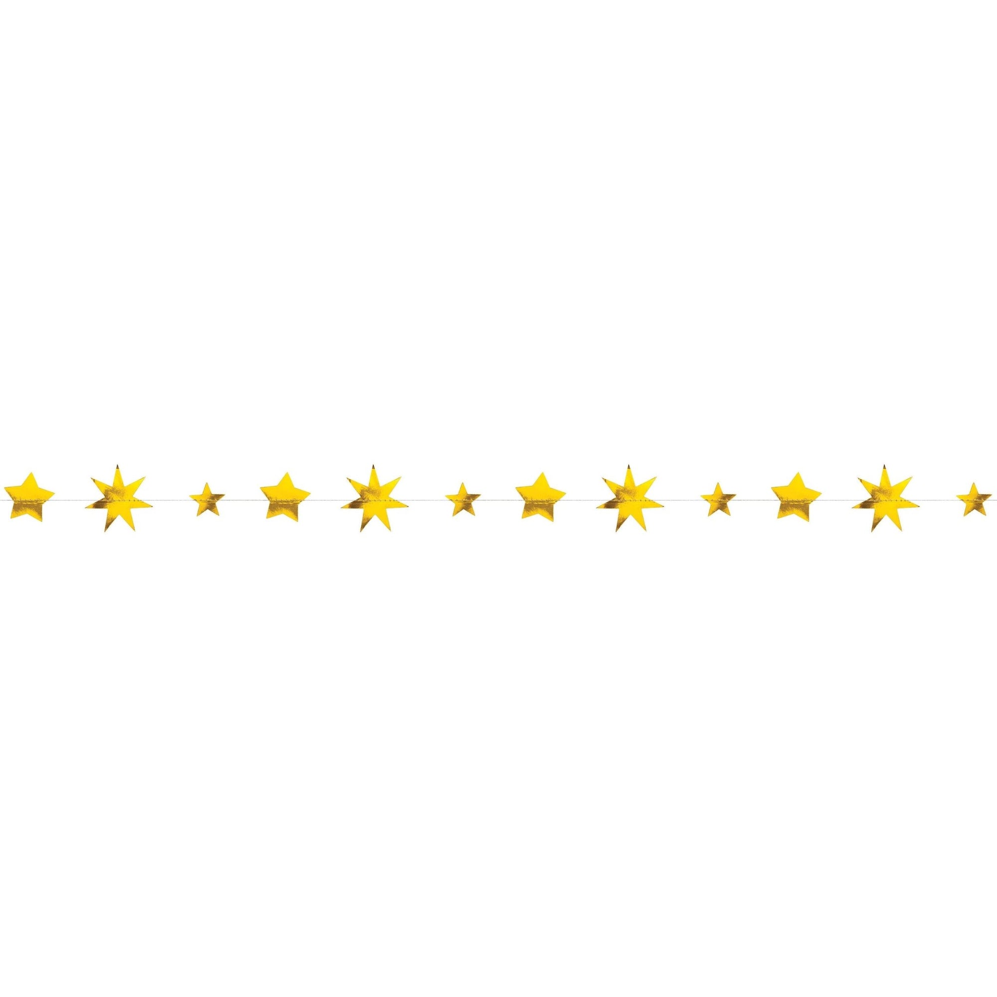 Shiny Gold Star Party Banner - Stesha Party