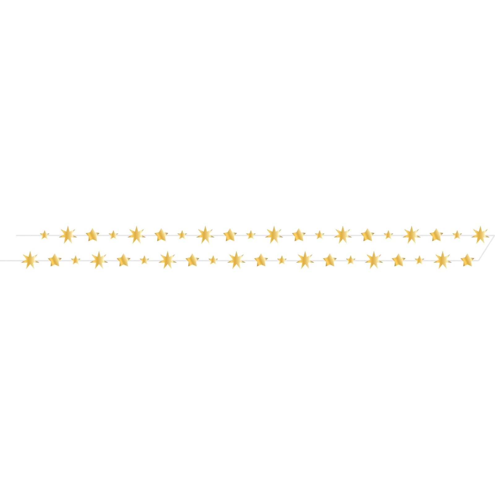 Shiny Gold Star Party Banner - Stesha Party