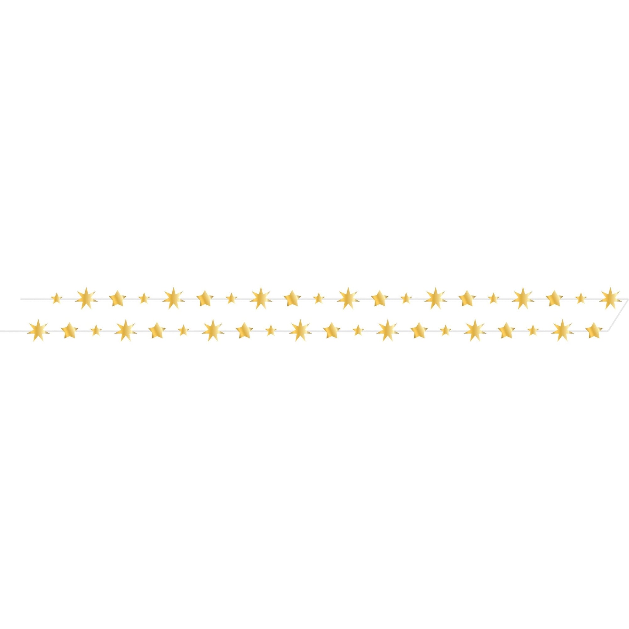Shiny Gold Star Party Banner - Stesha Party