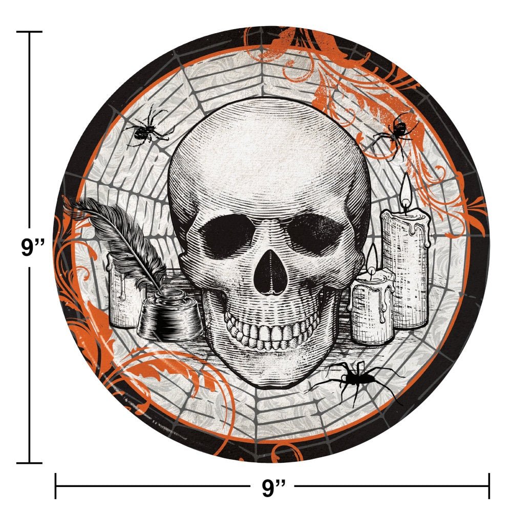 Skull Halloween Plates and Napkins - Stesha Party