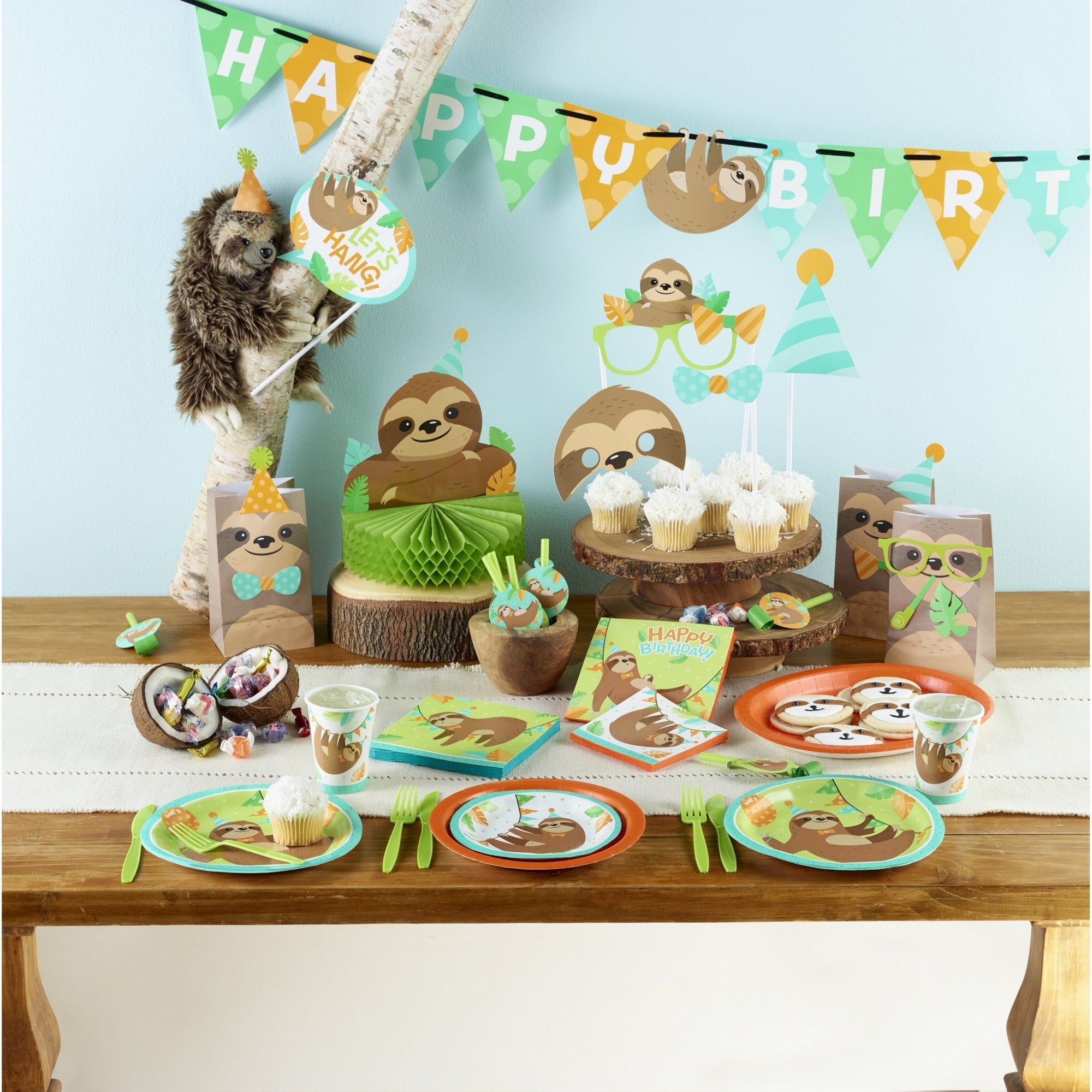 Sloth Party 7" Cake Plates - Stesha Party