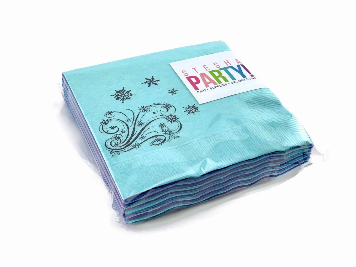 Snow Princess Napkins - Stesha Party