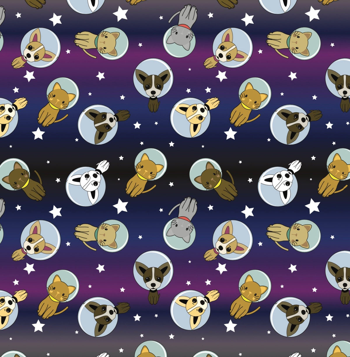 Space Animals Gift Wrap - Stesha Party