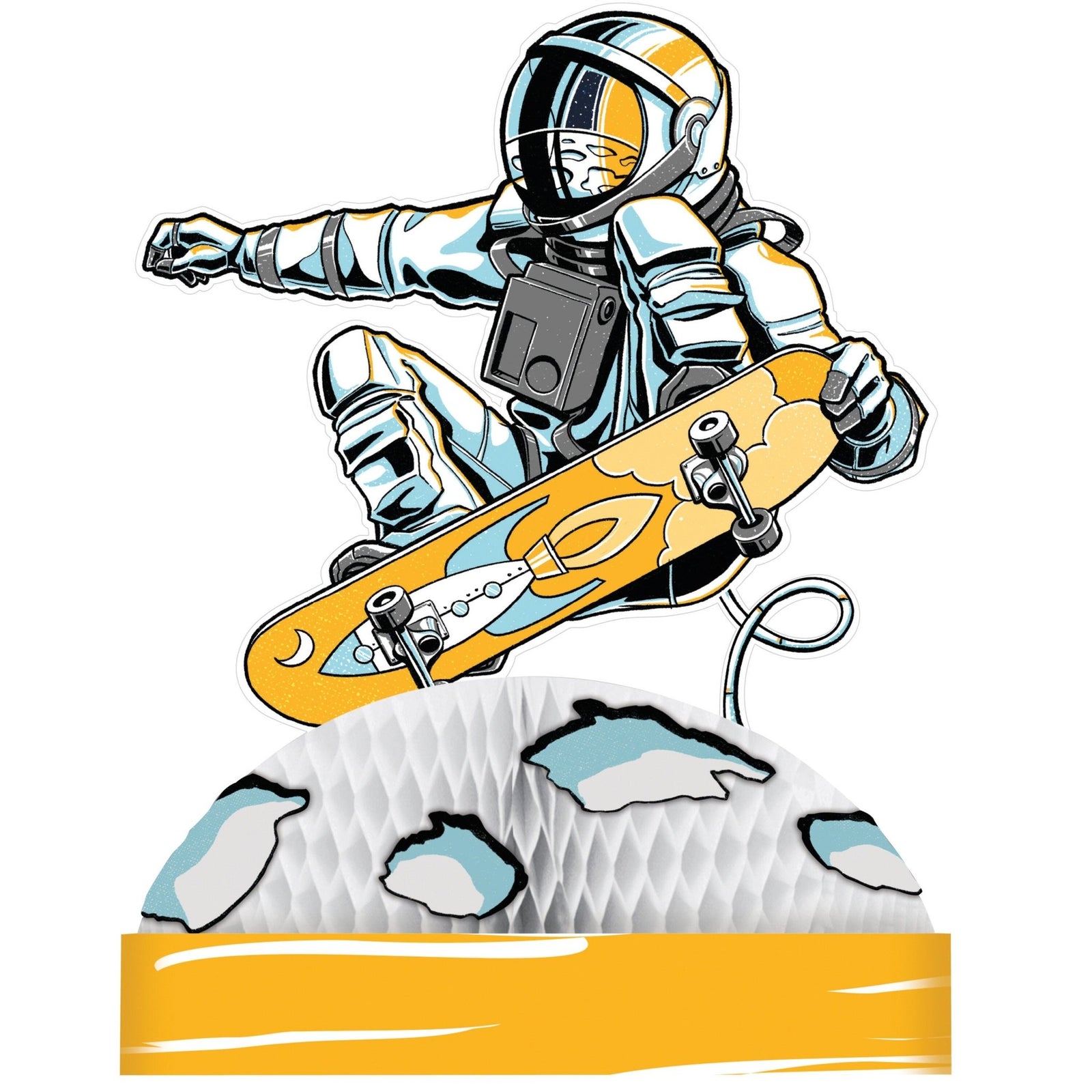 Space Skater Astronaut Centerpiece - Stesha Party