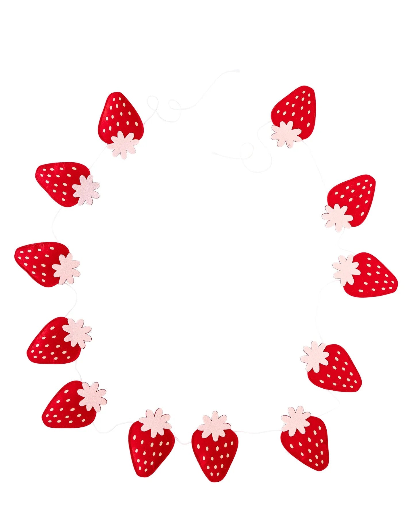 Strawberry Felt Banner