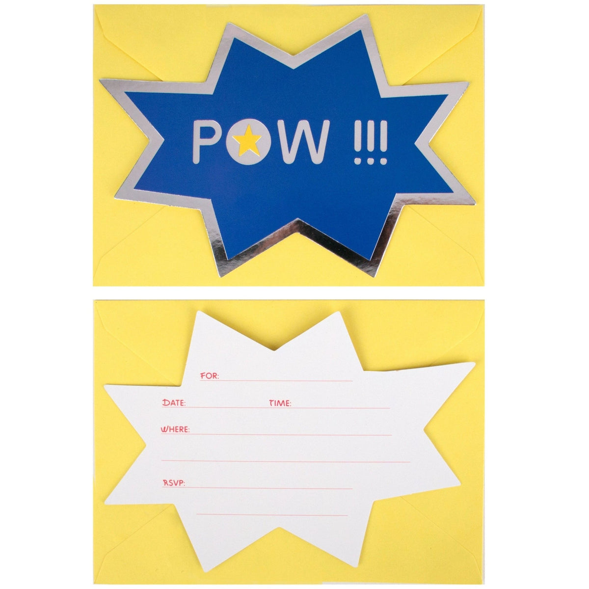 Superhero Party Invitations - Stesha Party