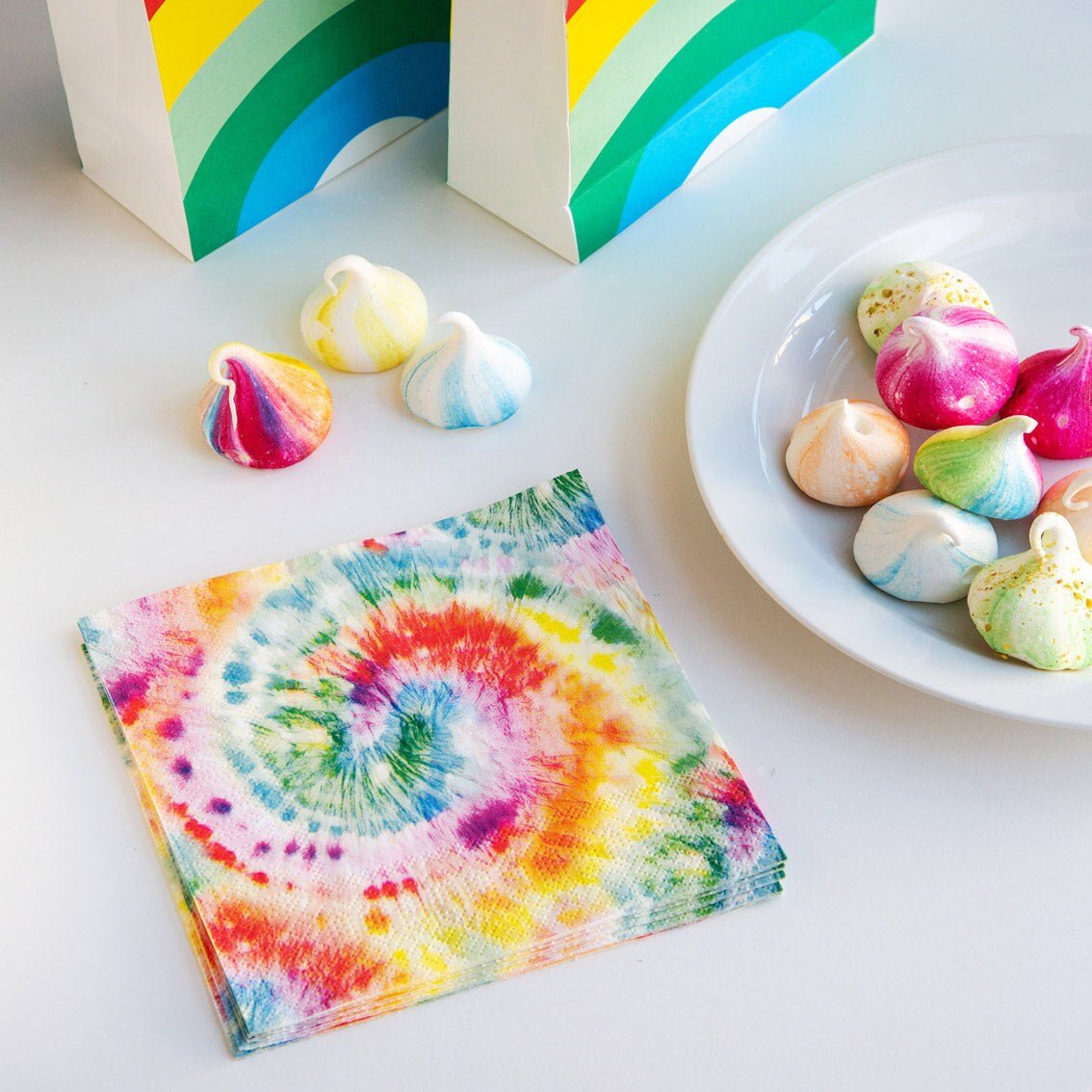 Swirl Tie Dye Party Napkins - Stesha Party