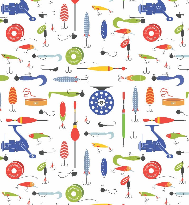 Tackle Fishing Wrapping Paper - Stesha Party