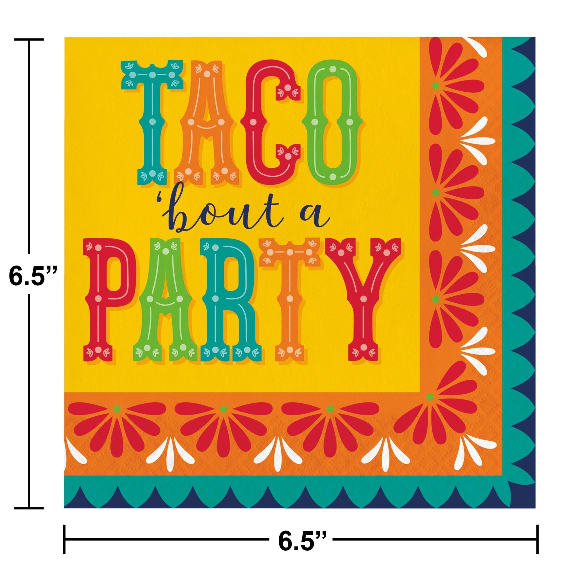 Taco Bout a Party Fiesta Napkins - Stesha Party