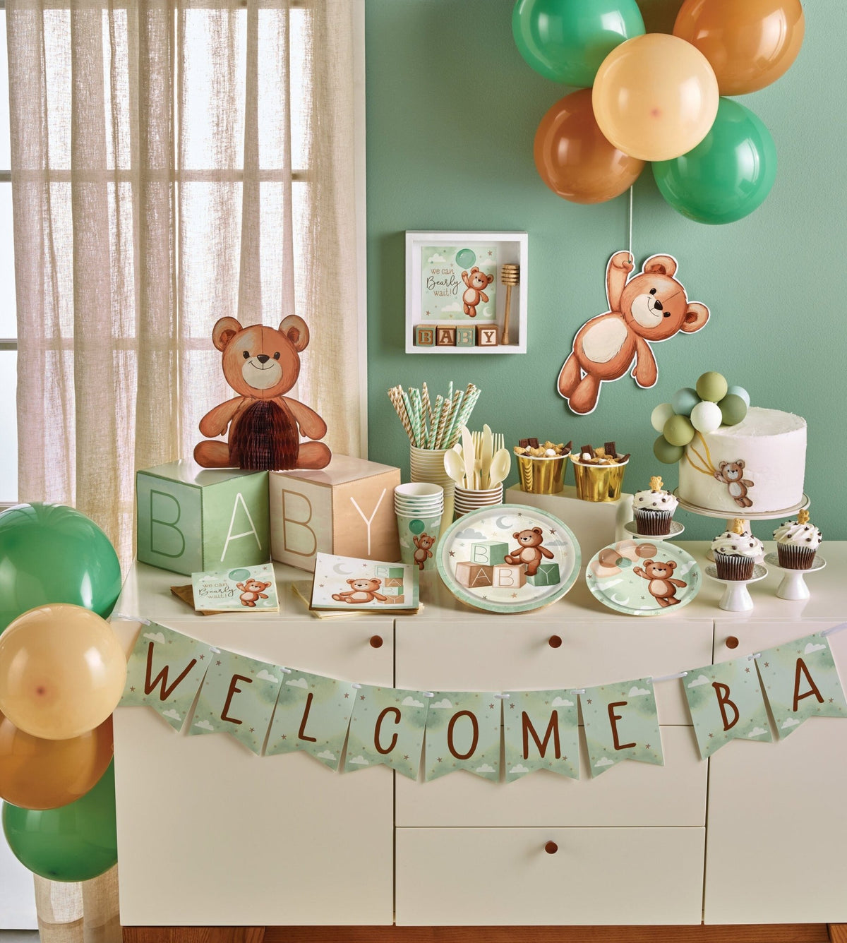 Teddy Bear Party Cups - Stesha Party