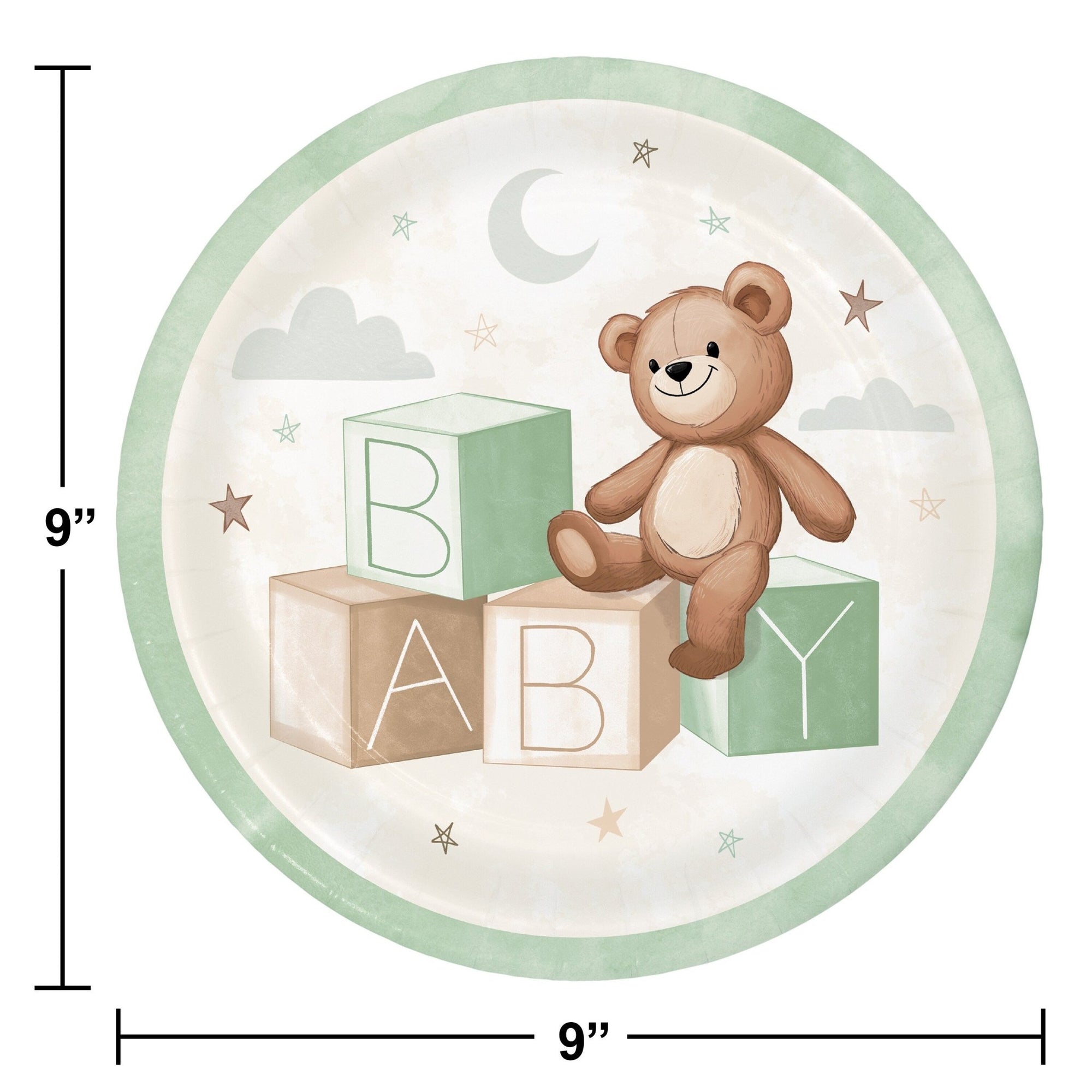Teddy Bear Party Plates - Stesha Party