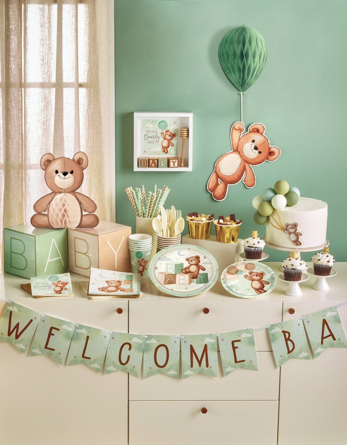 Teddy Bear Party Tablecloth - Stesha Party