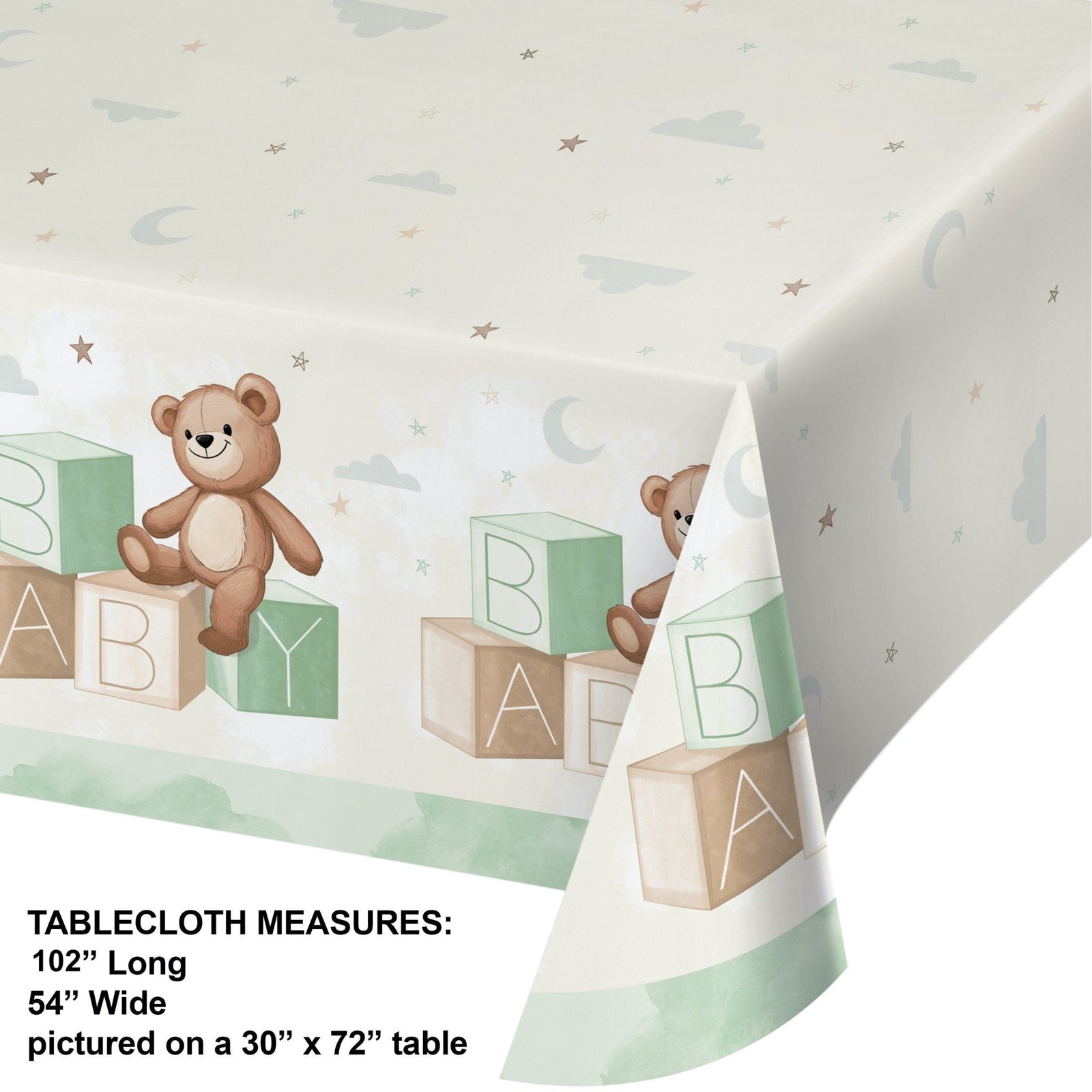 Teddy Bear Party Tablecloth - Stesha Party