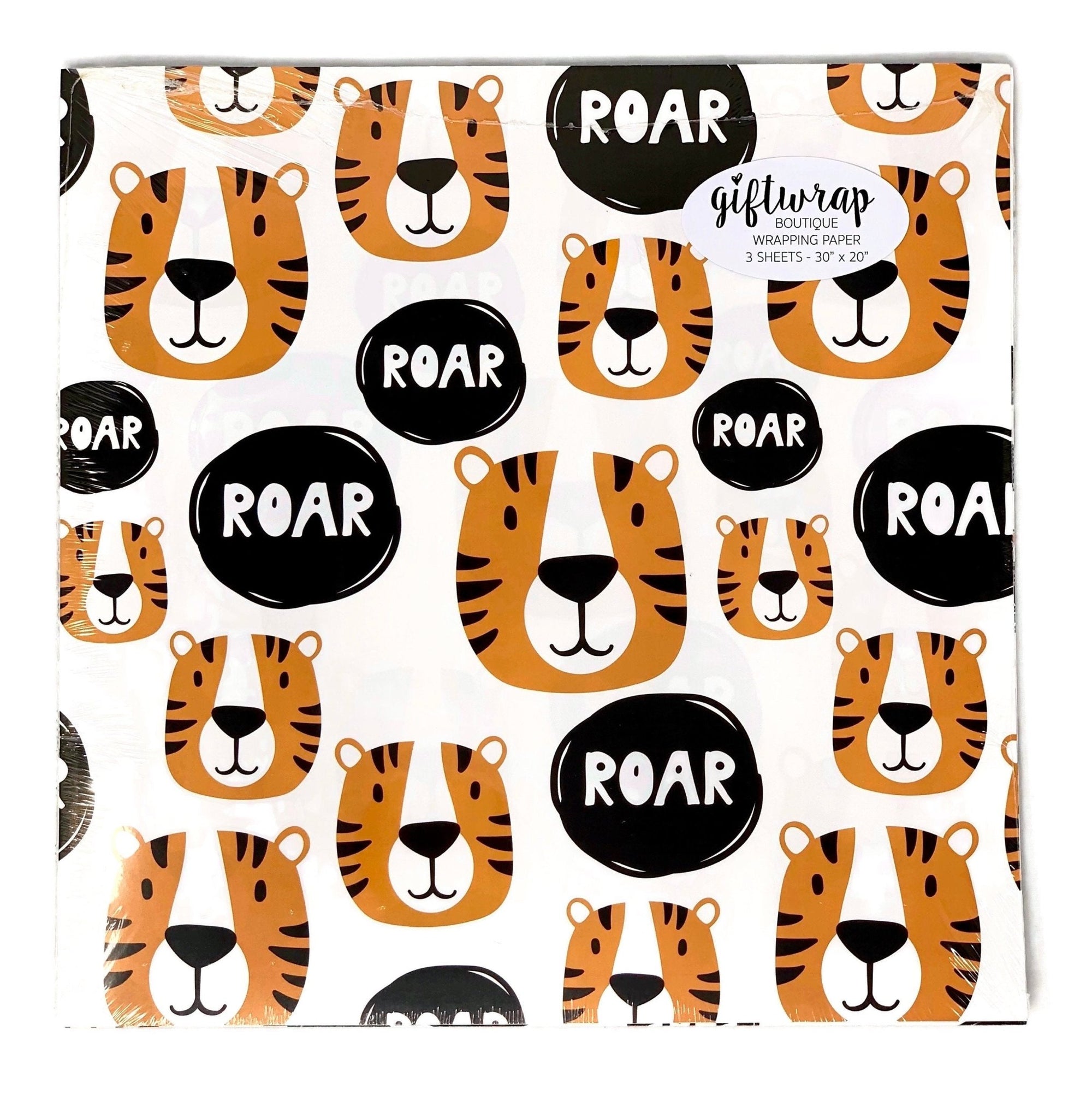 Tiger "Roar" Wrapping Paper - Stesha Party