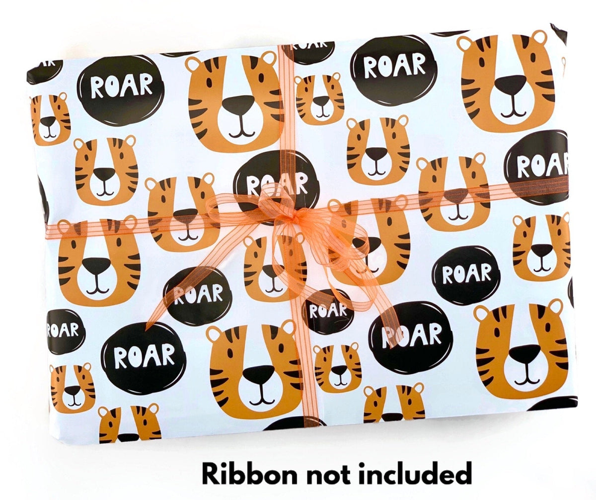 Tiger "Roar" Wrapping Paper - Stesha Party