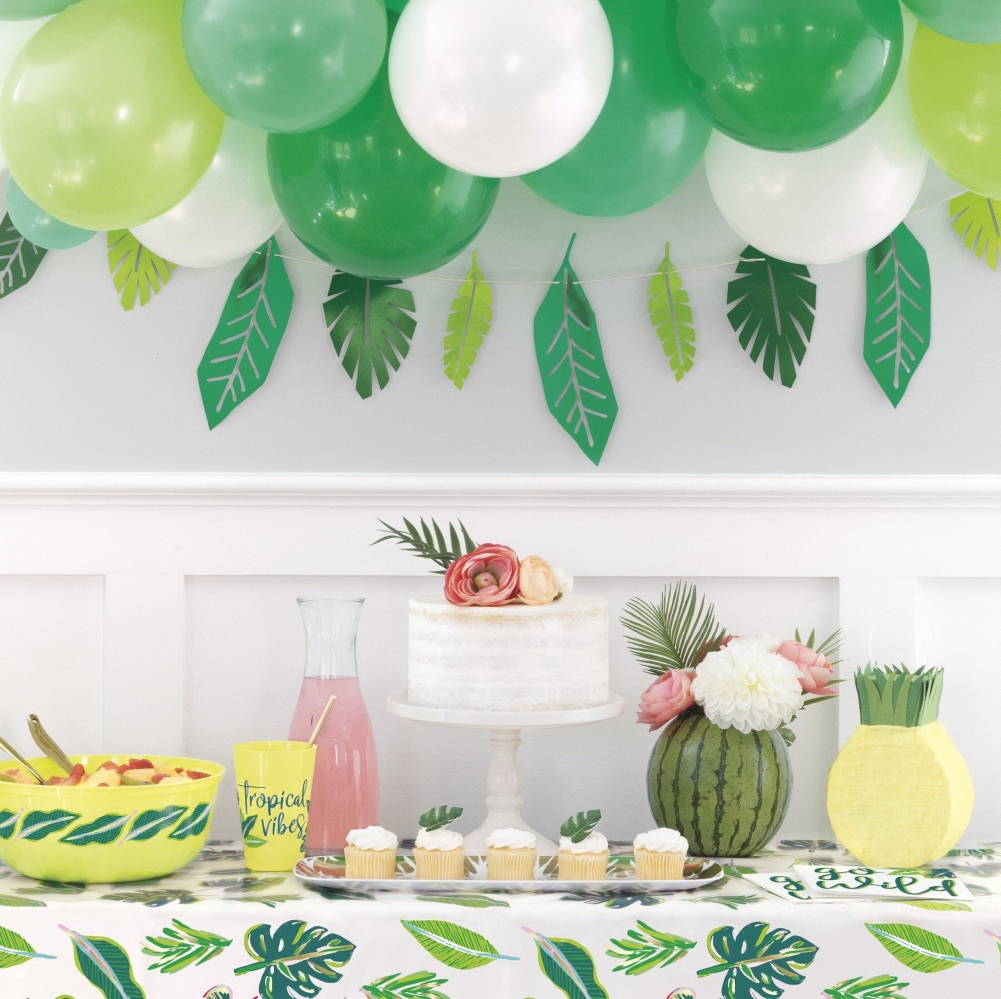 Tropical Leaf Banner - Stesha Party