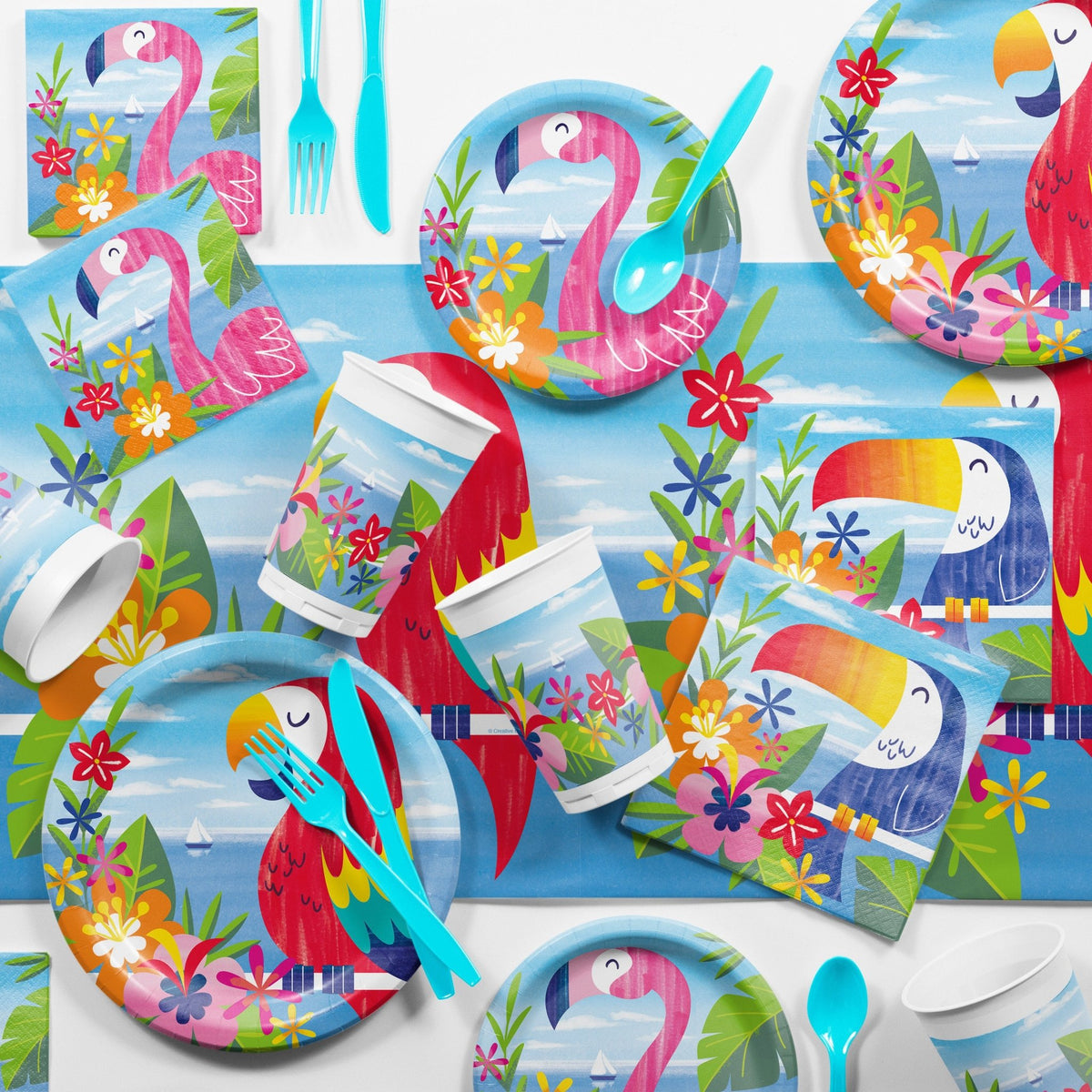 Tropical Party Toucan Napkins - Stesha Party