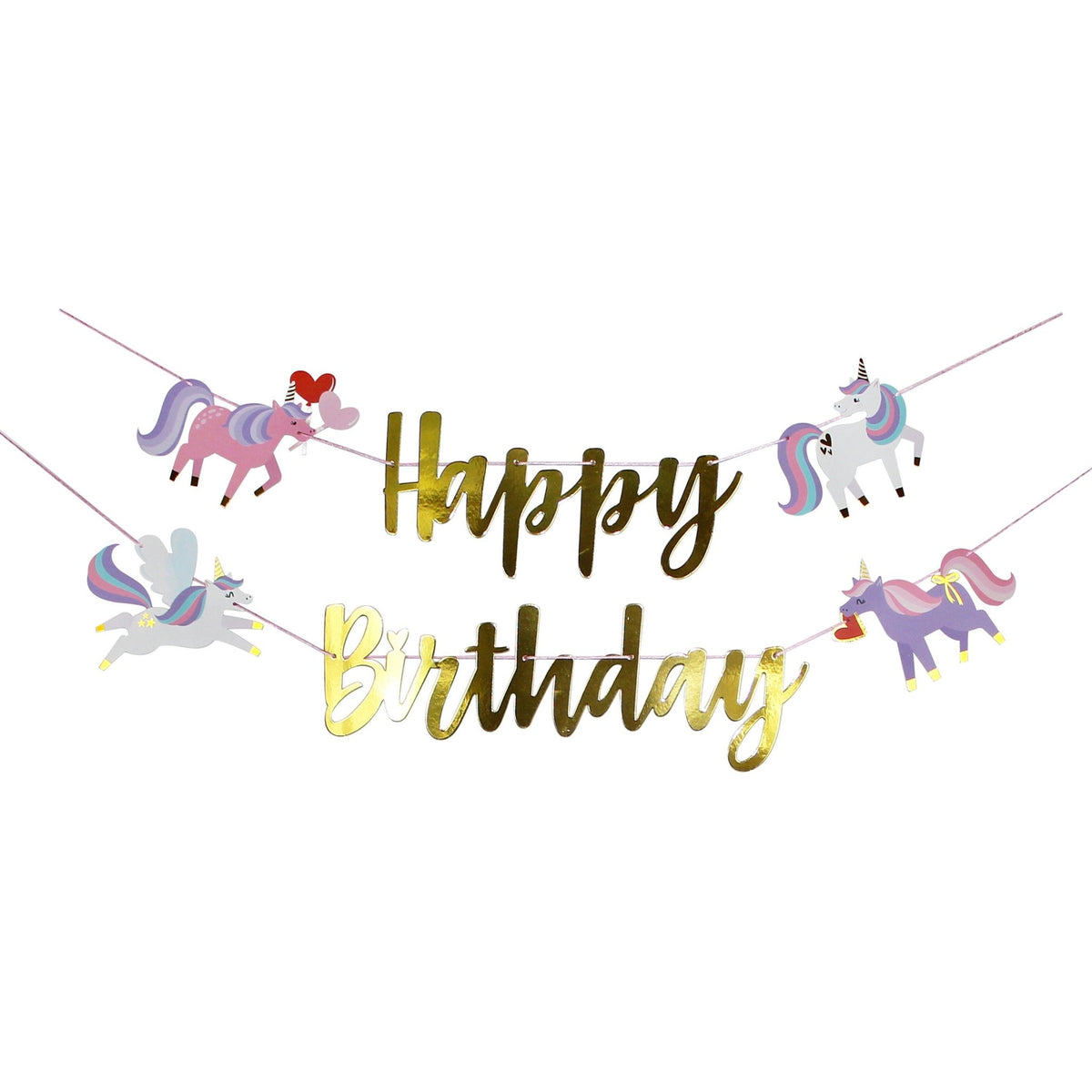 Unicorn Birthday Banner - Stesha Party