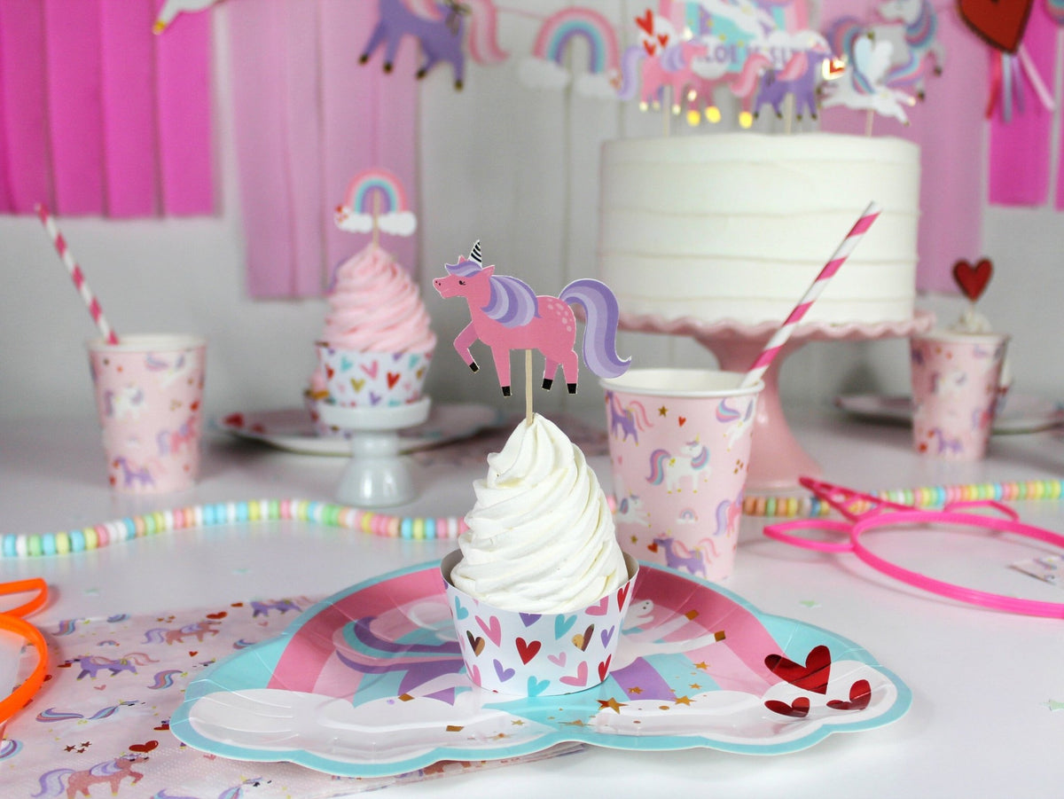 Unicorn Cupcake Decorations - Stesha Party