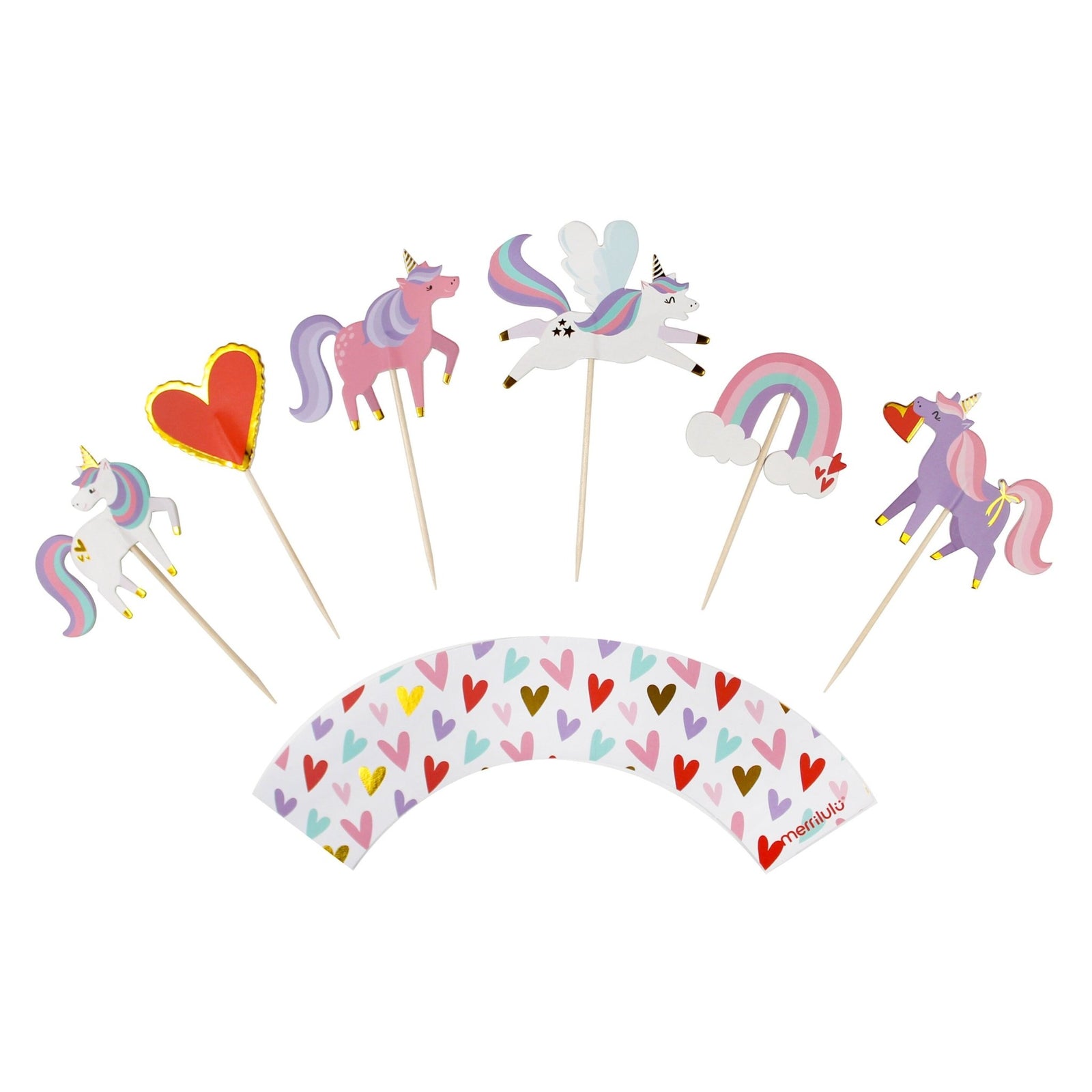 Unicorn Cupcake Decorations - Stesha Party