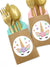 Unicorn Party Kraft Cutlery Bag Sets - Stesha Party