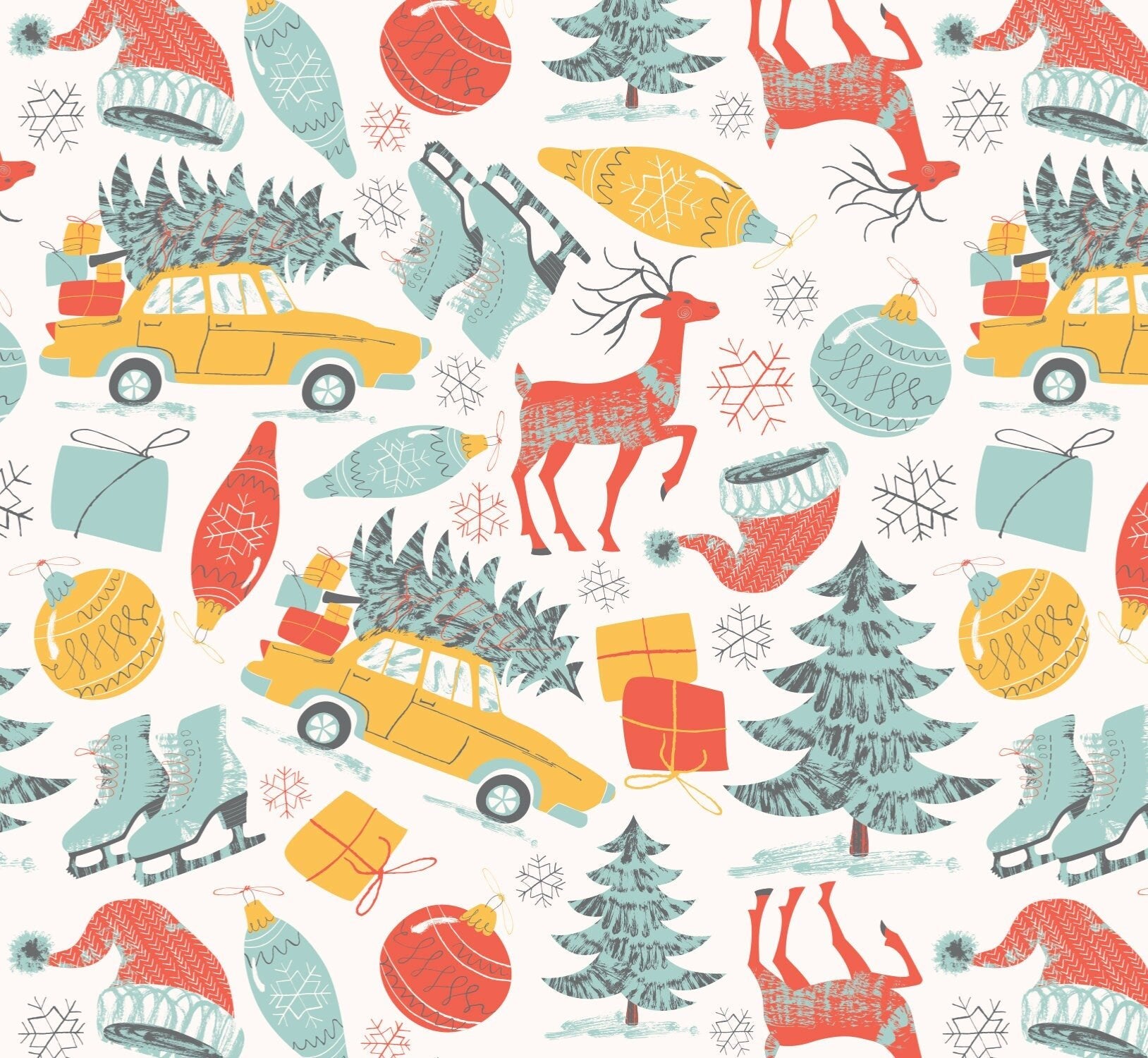 Vintage Holiday Gift Wrap - Stesha Party