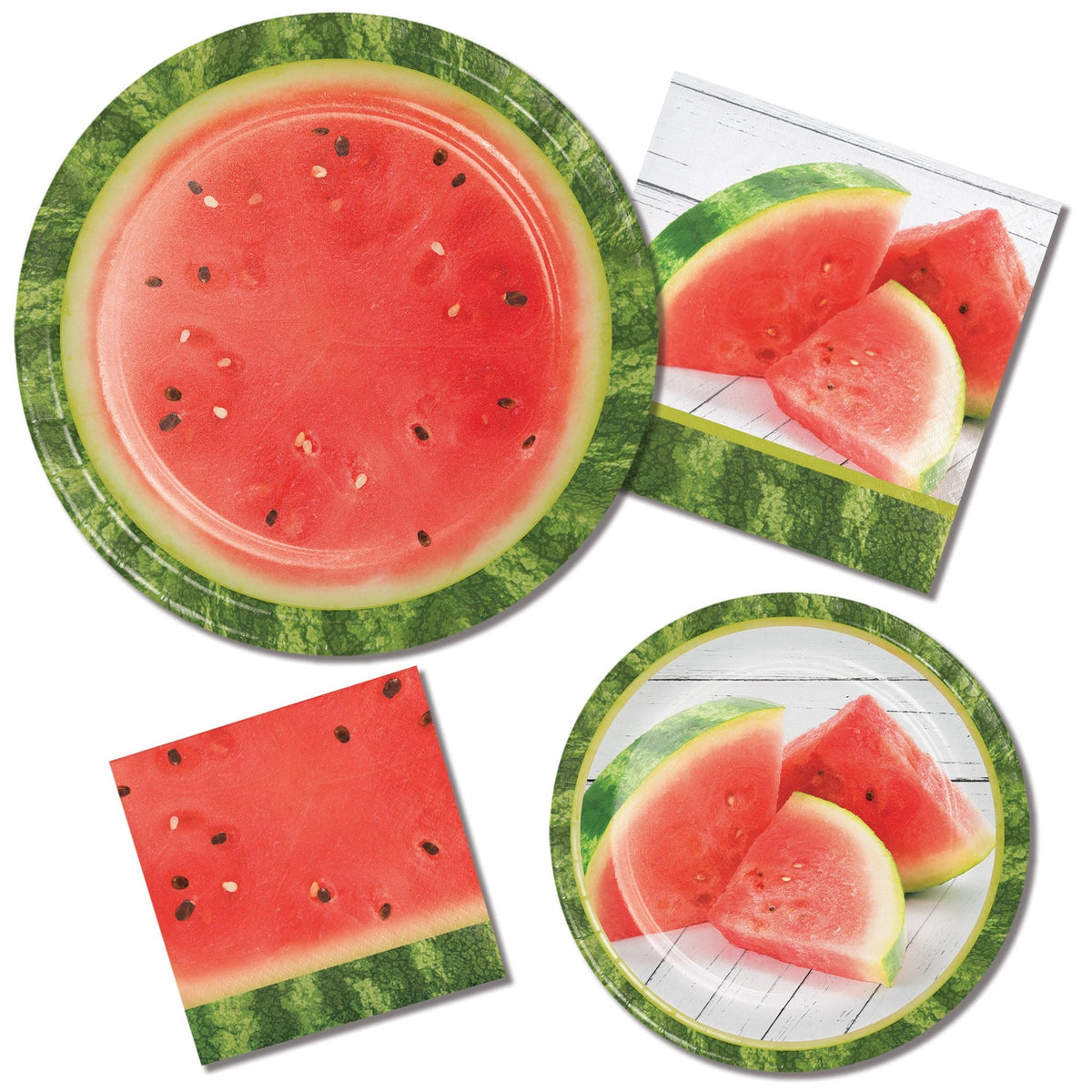 Watermelon Slice Napkins - Stesha Party