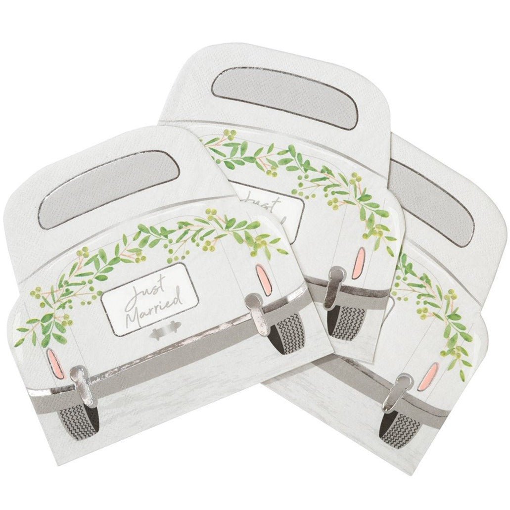 Wedding Car Shaped Napkins - Stesha Party