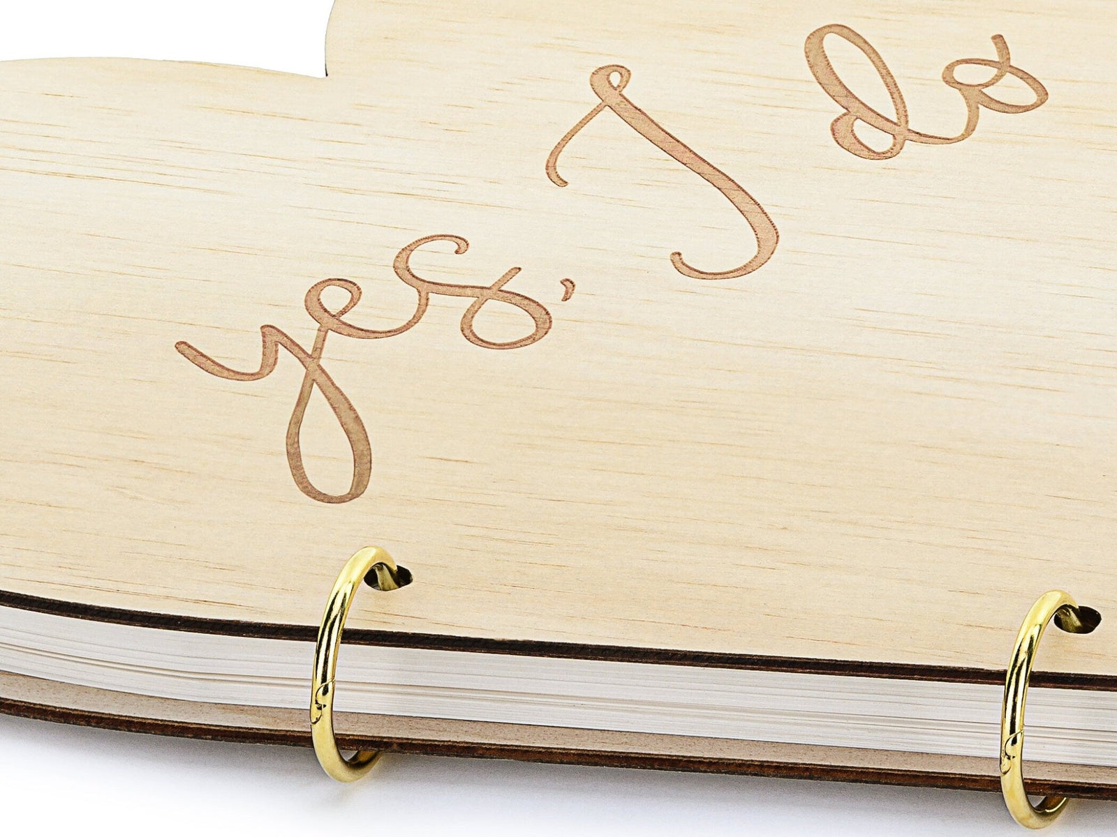 Wooden Heart Wedding Guest Book - Stesha Party