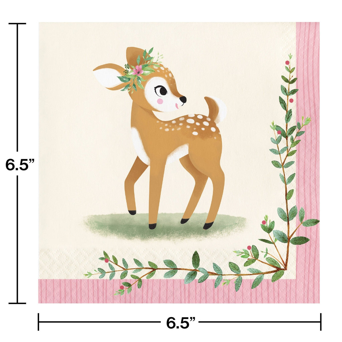 Woodland Deer Party Luncheon Napkins - Stesha Party