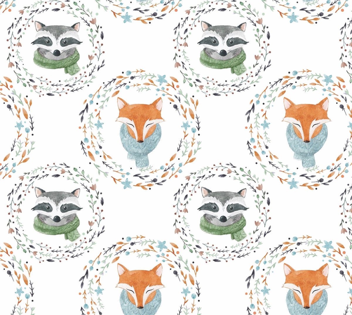 Woodland Wreath Wrapping Paper - Stesha Party