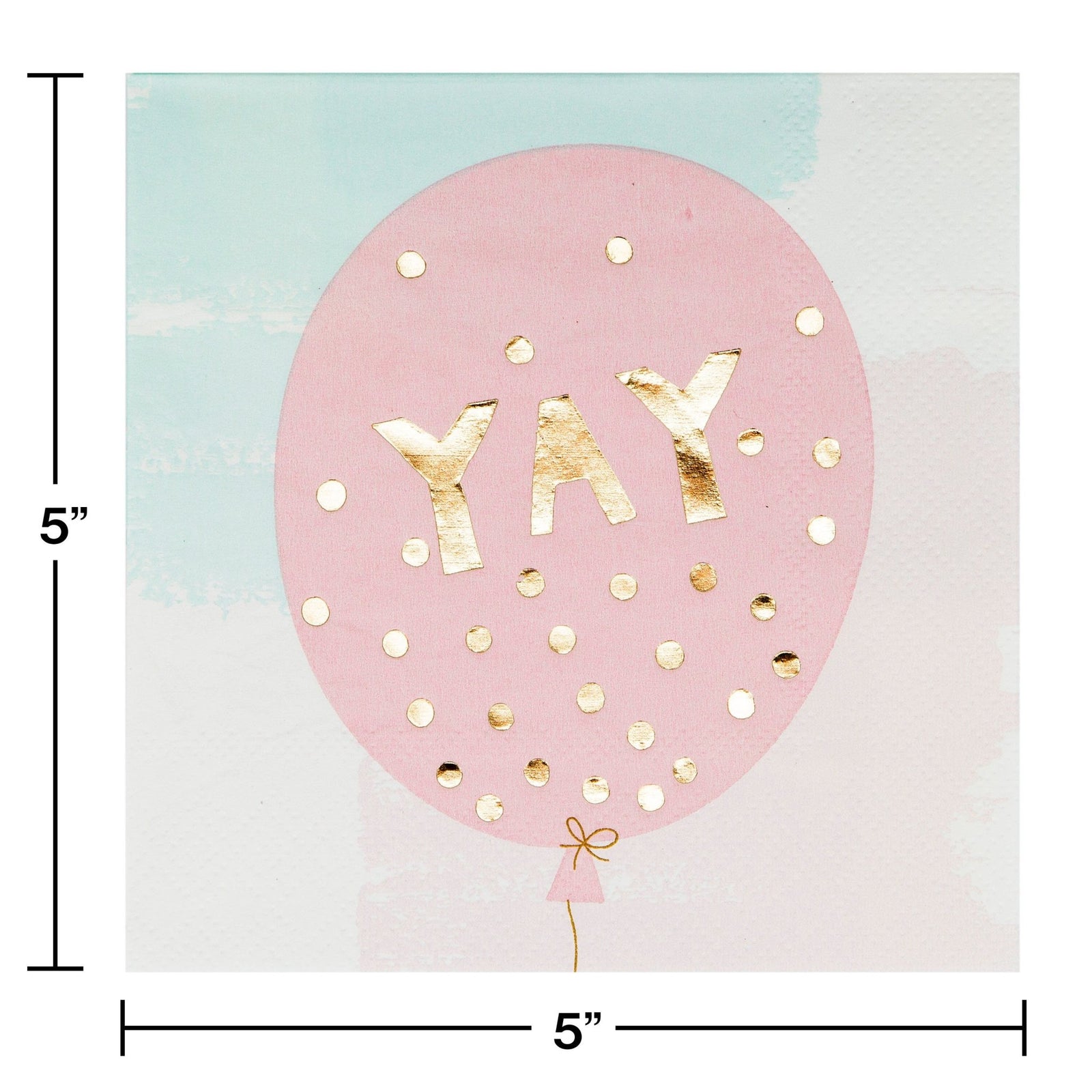 Yay Balloon Napkins 24Ct - Stesha Party